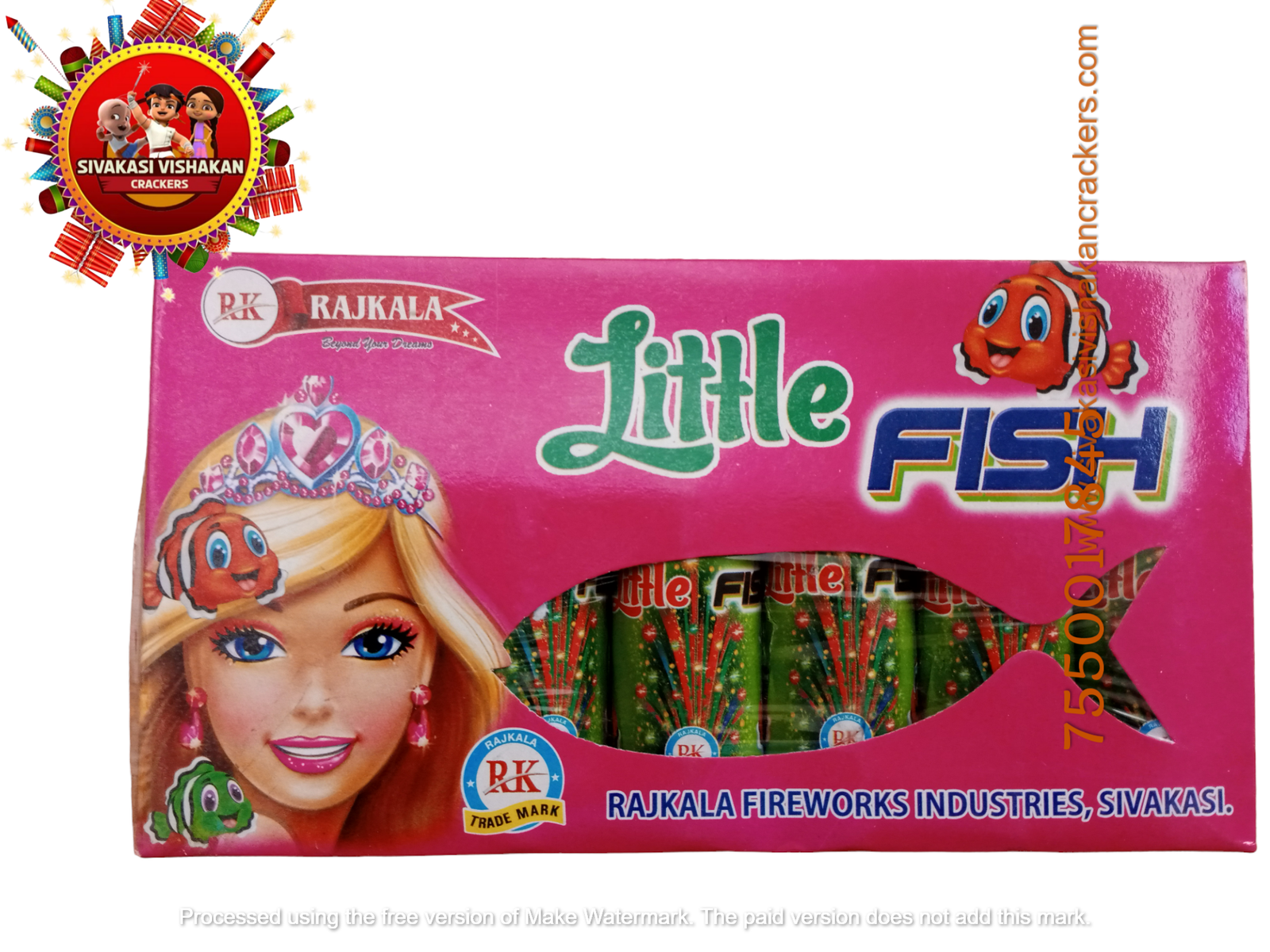 Little Fish ( Multi color  Crackling)