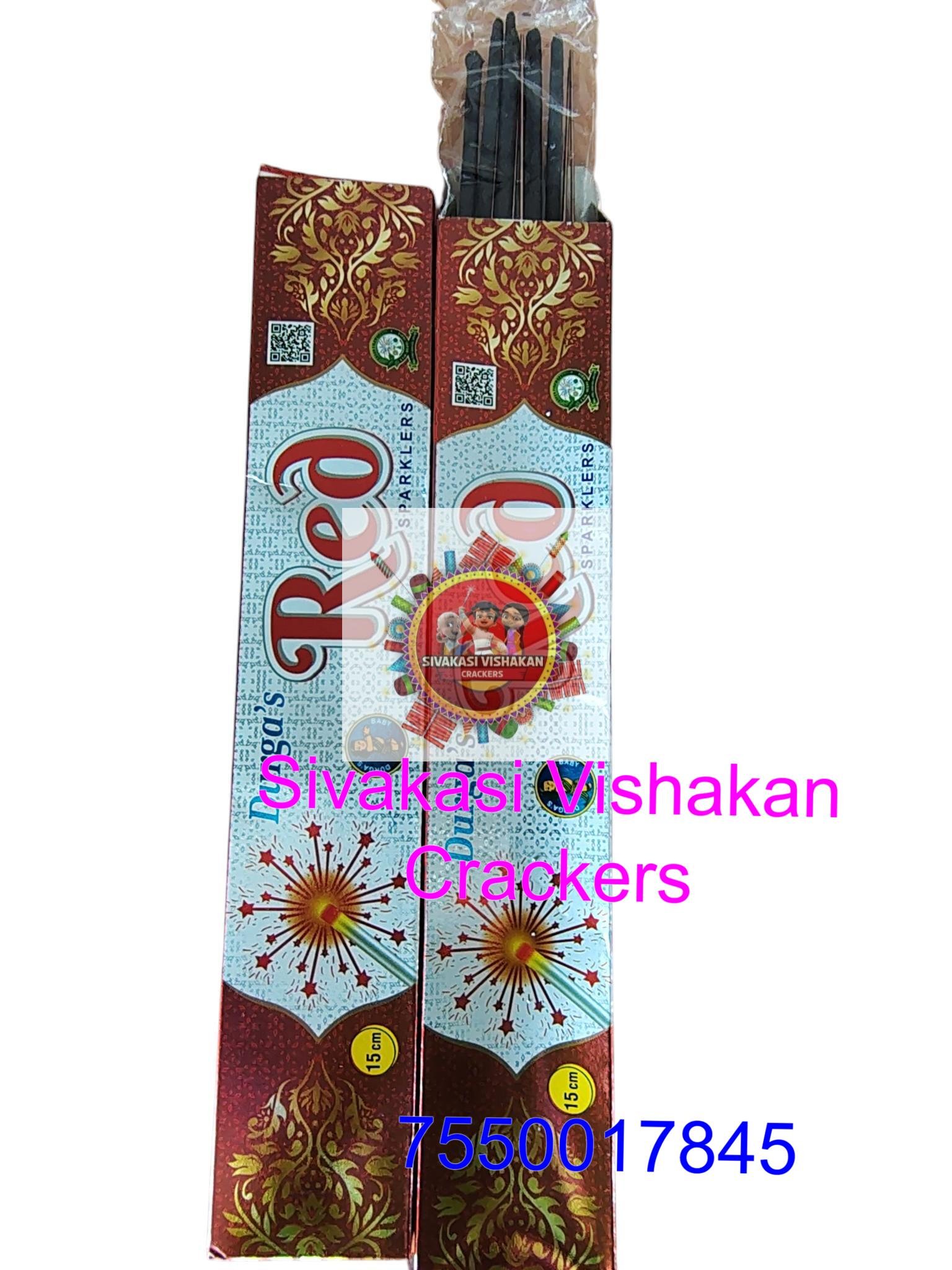 15 CM Red Sparklers