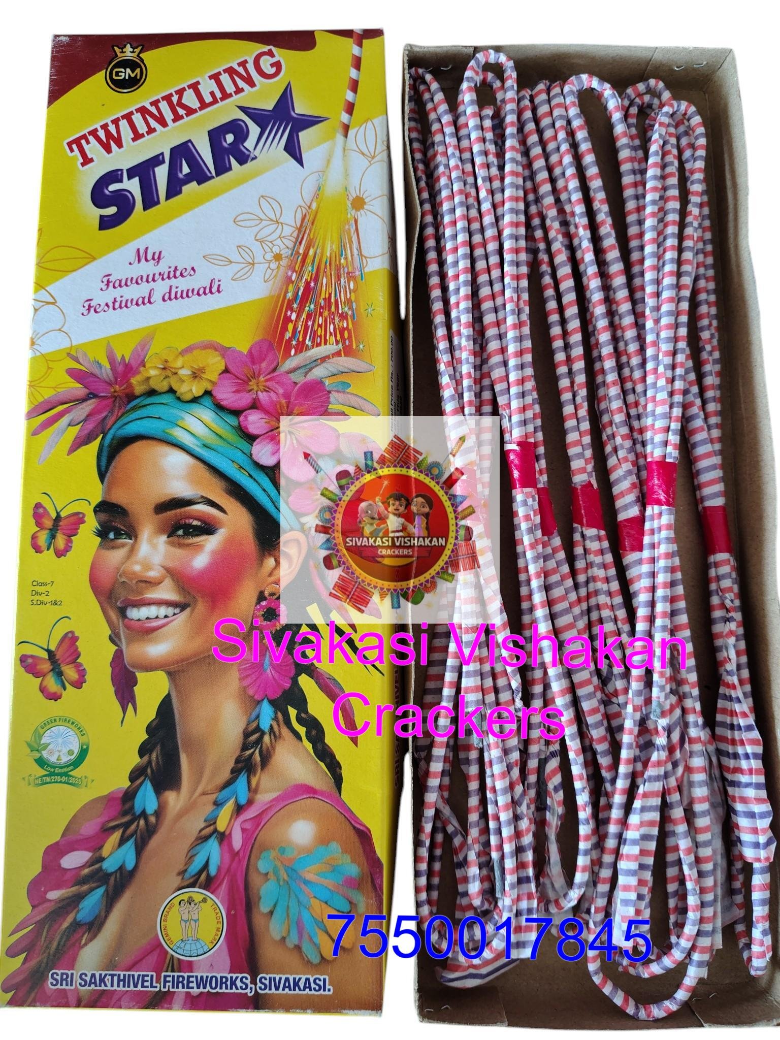 4" Twinkling Star